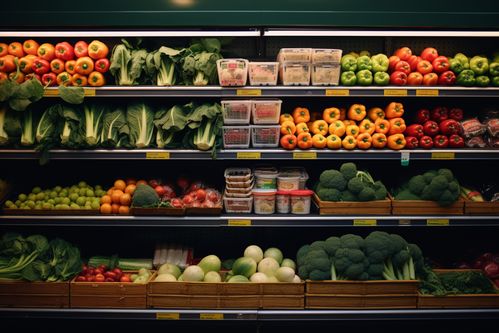农产品新鲜蔬菜货架摄影图 展现自然之美与生活之鲜